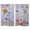 Separé in Tessuto 3 Ante 40x2,5H180cm Bici Primavera