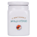 Barattolo Pangrattato 9,5x9,5x14,5 cm in New Bone China VdE Tivoli 1996 Le Travisate Bia