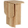Tavolo da Pranzo Pieghevole Salvaspazio 90x60x74 cm in Legno Quercia