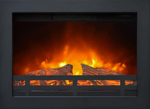 online Camino Elettrico da Incasso Effetto Fiamma 1800W Ruby Fires Flandria Nero