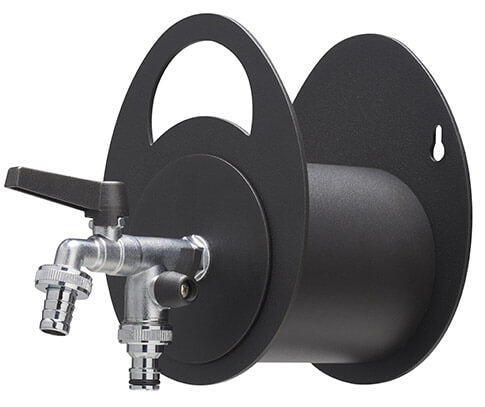 acquista Portatubo da Muro in Metallo con Rubinetto a Doppia Uscita Belfer 42/MU Antracite