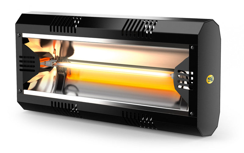 Stufa Elettrica ad Infrarossi 49x23x16 cm 2000W Moel Hathor 791N Nera