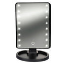 Specchio da Tavolo con LED per Trucco Make-Up Kooper  Nero