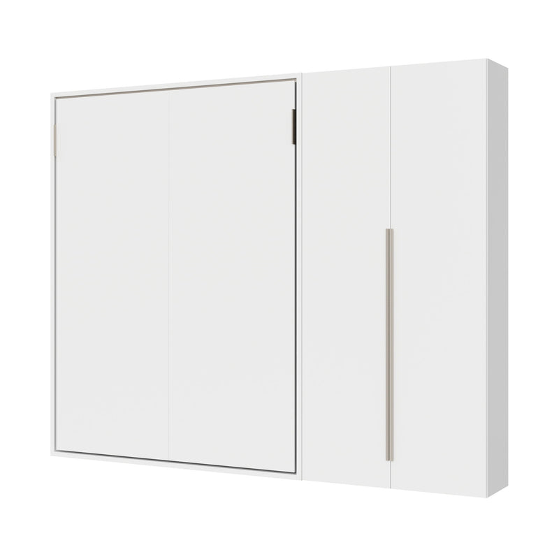 Letto Matrimoniale A Scomparsa 160 Versia Con Armadio Dx 2 Ante Bianco      