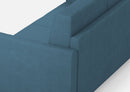Divano 3 Posti 198x85x85 cm Karay in Tessuto Avio