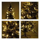 Albero di Natale Artificiale 150 cm con LED Verde 