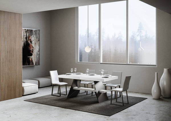 Tavolo Allungabile 160-420x90x77 cm Baita Bianco Frassino sconto