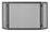 Parascintille con Antine 100x50 cm per Camino a Legna in Ferro Belfer 3009 Antracite