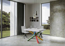 Tavolo Allungabile 140-244x90x77 cm Volantis Bianco Frassino Telaio 4B 