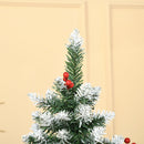 Albero di Natale Artificiale Innevato 180 cm 618 Rami con Pigne Verde