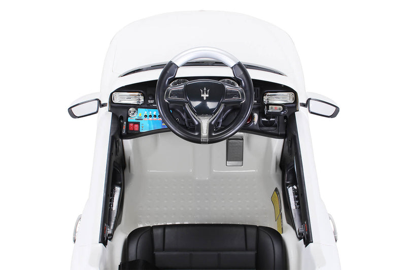 Macchina Elettrica per Bambini 12V con Licenza Maserati Levante Deluxe Bianca