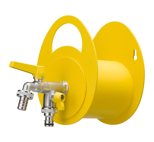 sconto Portatubo da Muro in Metallo con Rubinetto a Doppia Uscita Belfer 42/MU Giallo