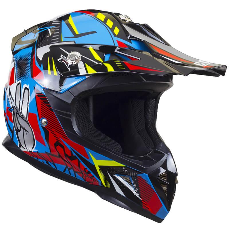 Casco Integrale per Bambino da Moto Cross CGM 209G Winner Azzurro YS - (47-48 cm)