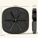 Boxing Machine Musicale a Parete 41,8x44,6x7,5 cm con 9 Velocità Bluetooth e Guanti in PU e ABS Nero e Blu  