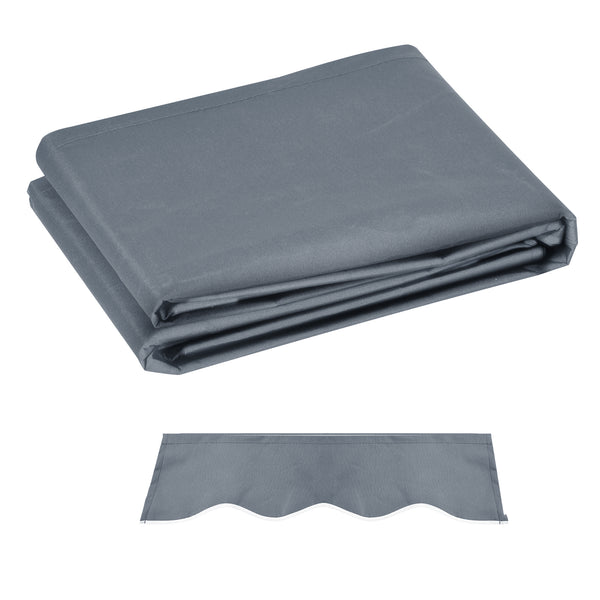 prezzo Telo di Ricambio per Tenda Parasole Retrattile 4x3 m in Poliestere Anti UV 50+ Grigio