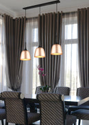 Lampada a Sospensione da Interno  E27 in Alluminio Ottone Satinato