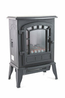 Camino Elettrico da Terra Effetto Fiamma 2000W Kooper London Nero