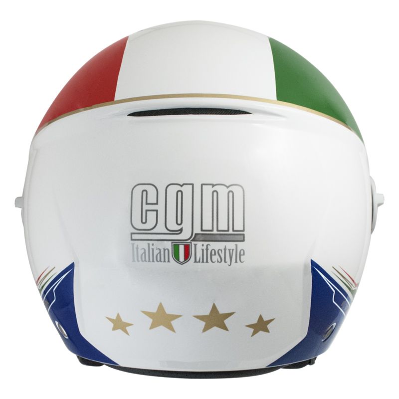 Casco Jet per Scooter Visiera Sagomata CGM Italia 107I Bianco