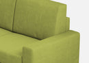 Divano Angolare 6 Posti 286x246x85 cm Sakar in Tessuto Verde
