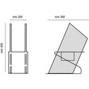 Camino a Bioetanolo da Tavolo 45x38 cm Karlsen Imperia Nero