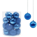Set 24 Palle di Natale Ø7 cm Blu per Alberi