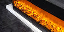 Camino Elettrico da Incasso 50,7x20x150 cm 1500W Effetto Fiamma Sined Vulture Nero
