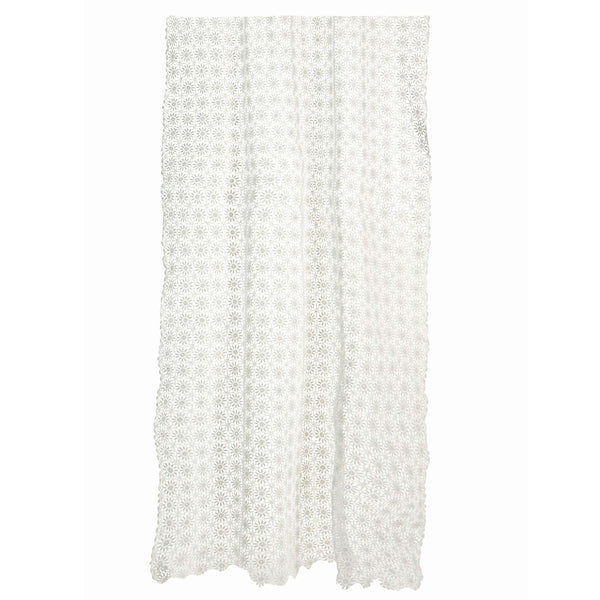 Tenda in tessuto pizzo uncinetto bianco cm 140x290 online