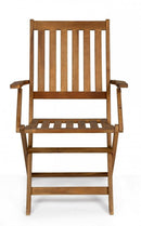 Set 2 Sedie da Giardino 58x60x92h cm con Braccioli Mali Piegh