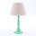Lampada da Tavolo Ø20xH33 cm in Metallo Verde Chiaro