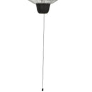 Stufa da Esterno Lampada Riscaldante Elettrica a Sospensione Led 1500W 
