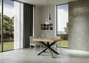 Tavolo Allungabile 130-390x90x77 cm Volantis Premium Quercia Natura Telaio Antracite 