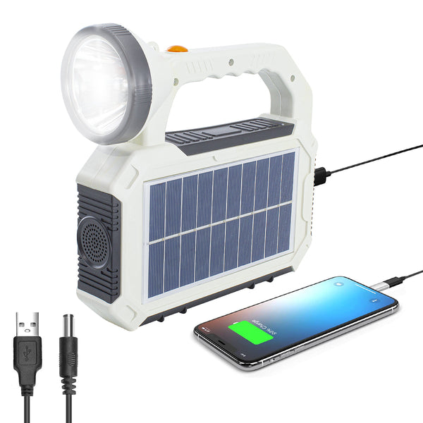 online Lampada Portatile Luce d'Emergenza con Pannello Solare Multifunzione