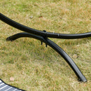 Struttura Amaca da Giardino 300x90x100 cm in Metallo Nero