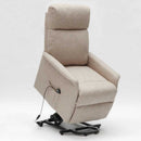 Poltrona Alzapersona Elettrica 2 Motori 73x94x103 cm in Tessuto Beige