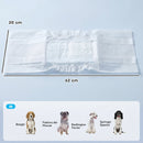48 Pezzi Pannolini per Cani Maschi Vita 45-64 cm Peso 6-17 kg con Fascia Elastica Regolabile Bianco      