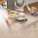 Piastra a Induzione 31x27x4,2 cm Potenza e Temperatura Regolabile con Pannello Touch in Plastica e Vetro Nero  