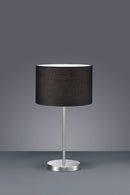 Lampada da Tavolo da Interno Attacco E27 in Metallo Nichel Opaco