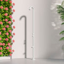 Doccia da Giardino in Acciaio Inox con Soffione Stretto e Lavapiedi Sined Quartu Bianco 