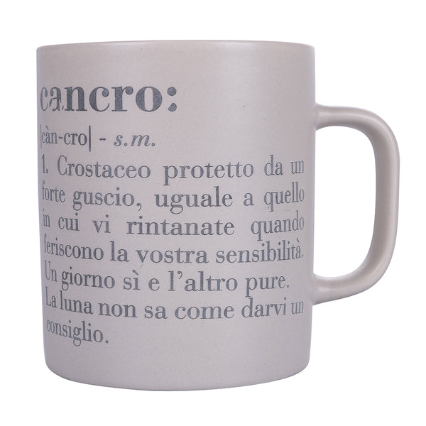 Tazza Zodiaco "cancro" Ø8x10 cm in Bone China VdE Tivoli 1996 Beige prezzo
