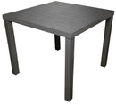 Tavolo da Giardino 80x80 cm in Alluminio San Vincenzo Grigio
