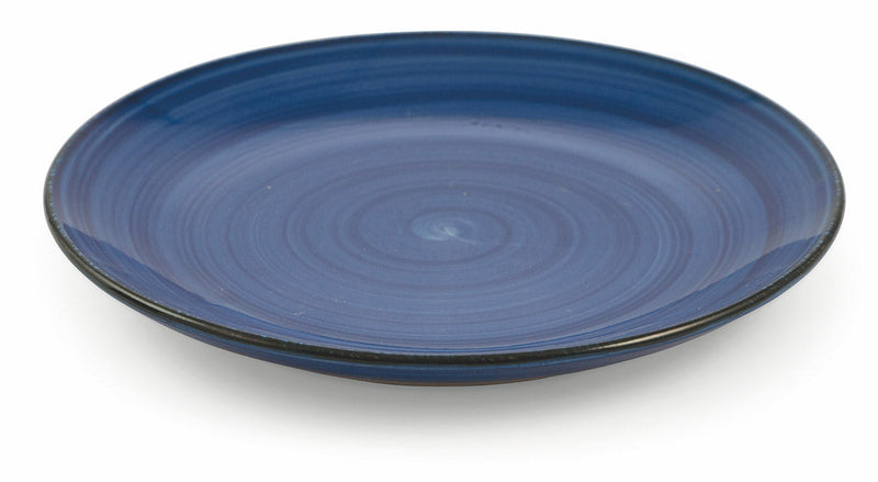 Set 6 Piatti Frutta Ø20x2,5 cm in Gres Villa d'Este Home Tivoli New Baita Blu