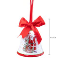 Set 3 Campane Decorative con Babbo Natale da Appendere 10 cm in Ceramica