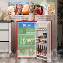 Frigorifero Piccolo 91L MonoPorta Reversibile con Congelatore e Temperatura Regolabile Rosso      