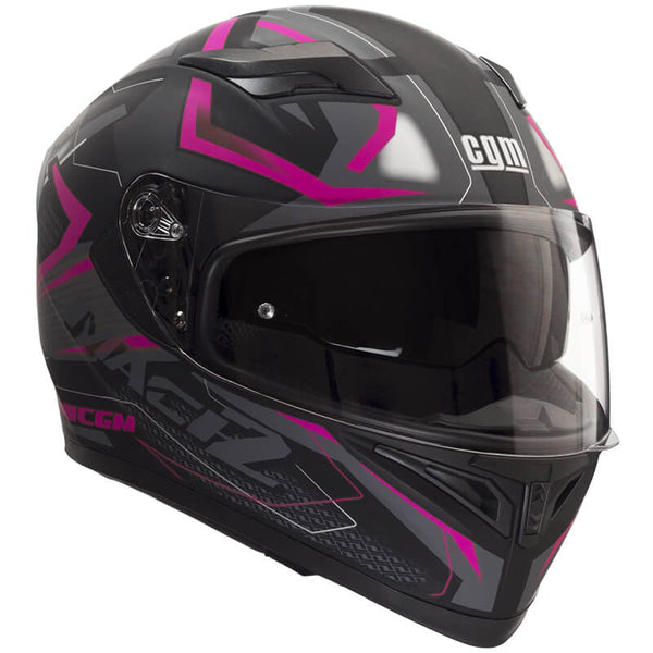acquista Casco Integrale per Scooter Visiera Lunga CGM Tampere Mach 2 316G Fucsia Fluo Opaco Varie Misure