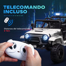 Macchina Elettrica Fuoristrada per Bambini  12V con Doppio Motore Telecomando e Luci Bianco      