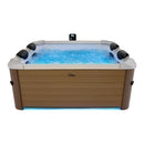 Vasca Idromassaggio da Esterno Spa Smontabile 160x160x65 cm 6 Persone Oslo Amber Pannello OLED