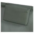 Sdraio Pieghevole Lido con Poggiatesta 94x60x92-81 cm in Poliestere e PVC Verde      