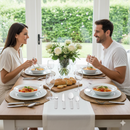 Servizio Set di Posate 24 pezzi in Acciaio Inox Eme Brio Bianco 19