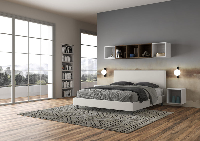 Letto Matrimoniale Naspy Bianco Varie Misure