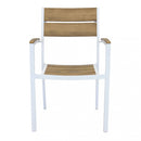 Poltrona Cayman 56x58x85 h cm in Alluminio Bianco